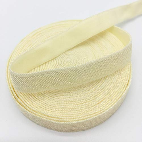 5 Yards Elastic 3/8 Inch For Sewing Craft Diy Apparel-Colored Elastic Bands For Sewing Crafts Decoration-Elastic Ribbon Solid Foe Fold Over Elastics Spandex Satin Band Lace Sewing Trim Diy Sewing #TOP17