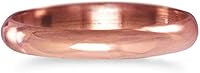 Ivy & Bauble Pure Uncoated 3mm Solid Copper Ring for Men & Women - Lab-Tested, Made in USA, Wellness Jewelry Sizes 4-12