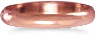 Pure Uncoated 3mm Copper Ring for Men & Women – Raw Authentic Solid Copper Band – Crafted in USA – Lab-Tested & Wellness Jewelry, Sizes 4-12