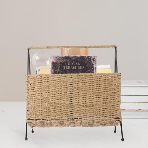 Panier de rangement en corde de papier et fer pour snacks et objets - 6