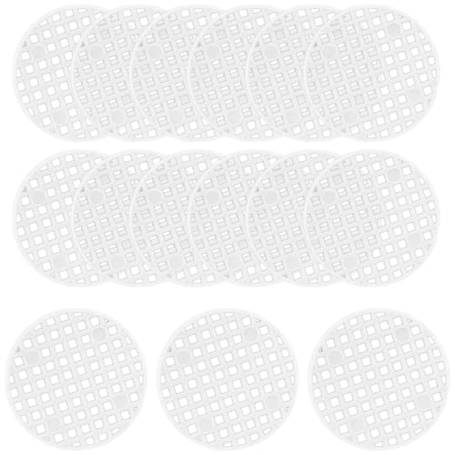 Bivethoi 100Pcs Plant Pot Mesh Hole Cover Bonsai Drainage Mesh Insert, Flower Pot Hole Mesh Pad Bottom Grid Mat, Round Mesh Screen Pot Bottom Gasket For Garden Prevent Soil Loss (1.8" / 45Mm, White) #TOP6
