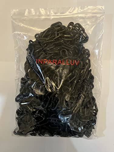 Chaîne de barrière de sécurité plastique noir pour poteau de délimitation - 7