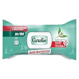 Carolin Lingettes Multi-Surfaces Anti-bactériennes sans Javel à l'Huile Essentielle d'Arbr...