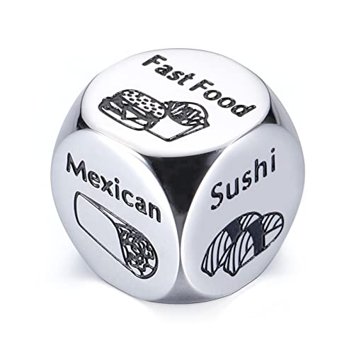 Fathers Day Dad Gifts for Boyfriend Husband from Wife - Food Dice Gifts for Him Her Funny His and Hers Gifts, Men Women Birthday Stocking Stuffers, 11 Years Anniversary Wedding Groom Gift from Bride by STUNFASSOO - Used condition - US$5.09