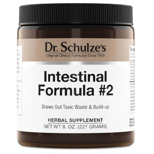 Dr. Schulze's Intestinal Formula #2 - Cleansing Supplement for Colon Health Support - Supports Daily Elimination - Plant-Based Herbal Supplement - Gluten-Free & Vegan - 8 oz