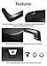MaxMate Fender Flare Compatible with 2010-2018 Dodge Ram 2500 3500 6.5' & 8' Bed, Smooth Textured Black Paintable Bolt-Riveted Style 4pc | TFD84138