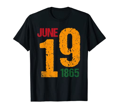 Juneteenth 1865 Rainbow Texas African American Donne di colore Maglietta