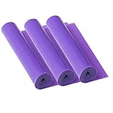 zanasta Widerstandsbänder 150 x 15 cm 3er Pack Fitnessbänder Terrabänder Gummiband Beine Po, Yoga, Fitness, Pilates, Muskeltraining Lila