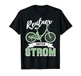 Lustig E-Bike Mountainbike Fahrrad - Rentner unter Strom T-Shirt