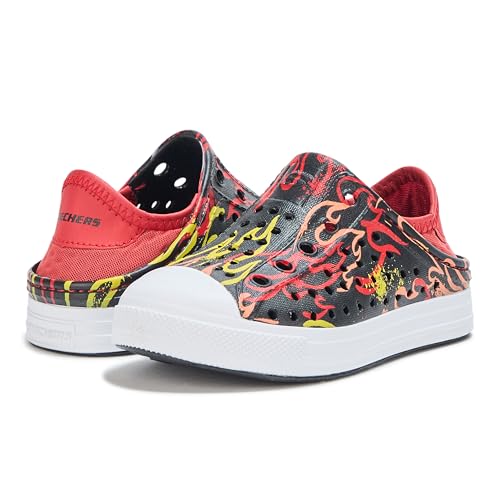 Skechers Kids Boys Guzman Steps EVA Sneaker, Black/Red, 7 Toddler by Skechers - Used condition - Image 4