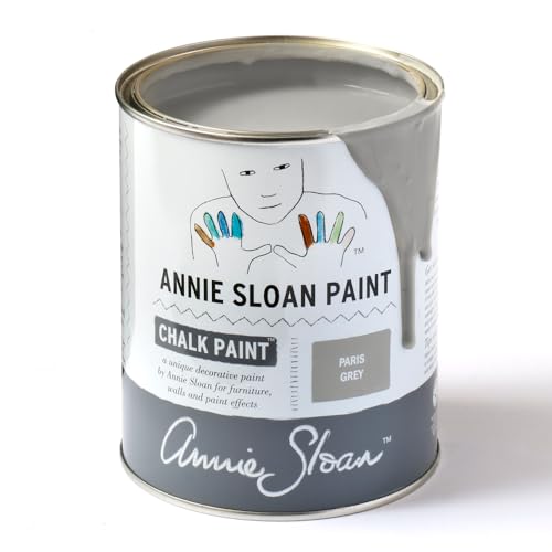 CHALK PAINT (R) by Annie Sloan - Paris Grey (Quart - 32oz) - Decorative paint for furniture, cabinets, floors, home decor and accessories - Water-based - Non-toxic - Matte finish