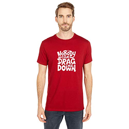 Image of T-Shirt for Men Nobody CAN Drag ME Down Quote Tees