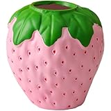 Design mignon en forme de fraise : L’adorable forme de fraise ornée de détails de feuilles vertes ajoute une touche de fraîcheur de fantaisie à votre décoration intérieure, parfaite pour une ambiance printanière estivale.