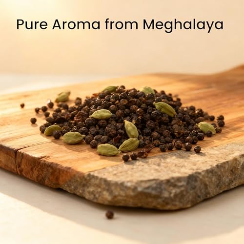 Image of Anamaya North-East India Black Pepper Corns | Black Pepper Whole or Sabut Kali Mirch | 100% Pure and Natural | Grown and Harvested in Meghalaya | Packed in a reusable Jar | 100 Gram