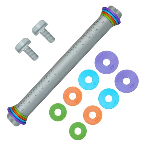 SYNFLUX Adjustable Silicone Rolling Pin