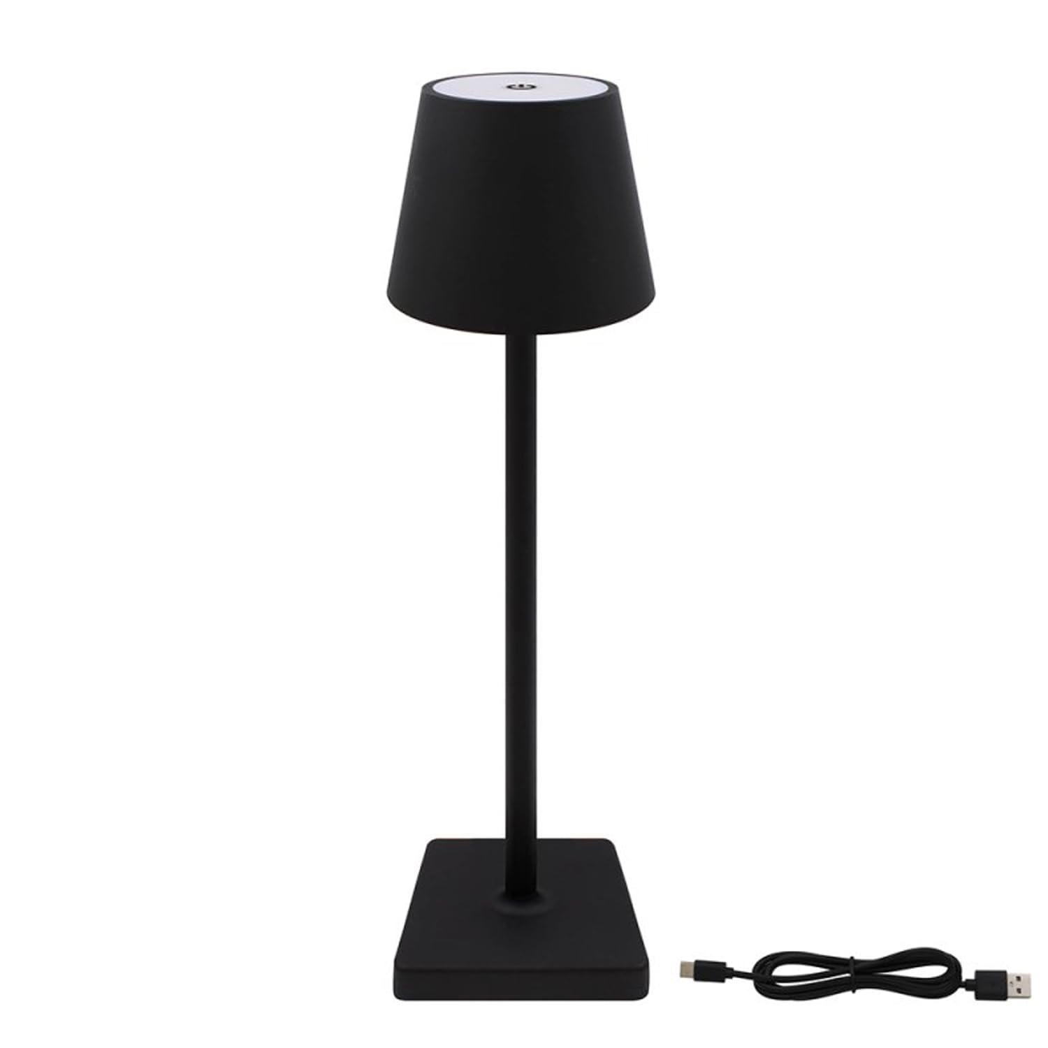 L & P Home & Gifts Lesser & Pavey Black Rechargeable Touch Lamp | Gift for Women & Men | Bedside Nightstand Table Lamp | Battery Powered Touch Control Night Lights — image 1