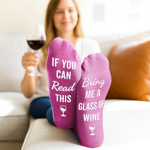 Image of VICRAZY Wine Gifts for Men, Women - Funny Socks - Gifts for Lovers - Stuff, Stocking Stuffers
