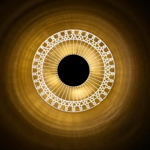 Image of Triora Wall Light for Home Decor | Warm White Acrylic Ceiling Light | Decorative Wall Lamp for Bedroom, Bathroom & Kids Room - (1 Pack)