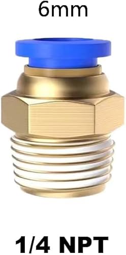 Vista 77 de 5 conectores reductores de tubo de 3 vías en forma de T de 0.394 in x 0.236 in x 0.394 in, empuje rápido para conectar la conexión en T Unión de 4