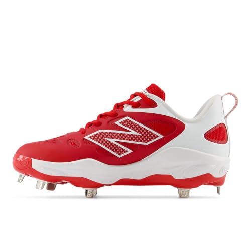 New Balance Women's Fresh Foam X Velo V4 Metal Softball Shoe, Team Red/White, 11 M