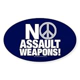 CafePress Ban Assault Weapons Oval Sticker Oval Bumper Sticker Car Decal