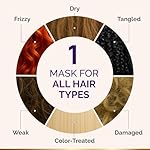 Hydrating Hair Mask – Post Hair Relaxer for Damaged & Dry – Deep Conditioning Keratin Treatment for Curly & Color-Treated – Soft, Smooth, Anti-Frizz & Split Ends Repair with Collagen, Biotin – 10 oz - Image 3