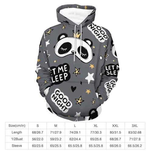 Sweats à capuche manche longue original cadeau panda pull mixte UMENG vêtement hiver taille S - 2