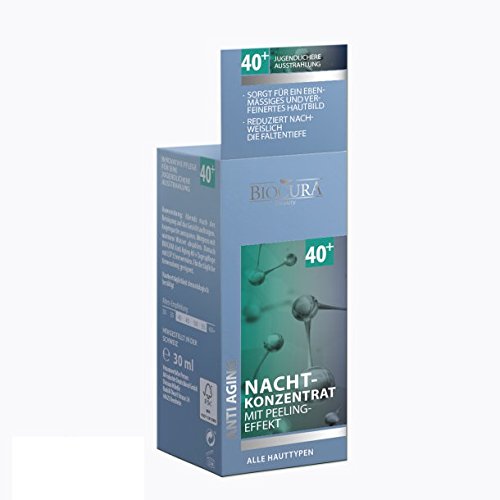 Biocura Concentrado anti-idade para a noite com efeito esfoliante, 30 ml, todos os tipos de pele 40 .