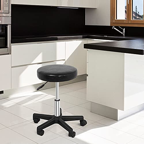 Zeny Adjustable Swivel Stool Chair Hydraulic Rolling Stool For Beauty Salon Massage Spa Medical Tattoo Drafting, Black #TOP5