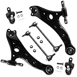 Detroit Axle - New Complete 6pc Front Suspension Kit for Toyota & Lexus - 10-Year Warranty- Both (2) Lower Control Arm Assembly, Both (2) Lower Ball Joint, Both (2) Front Sway bar End links……