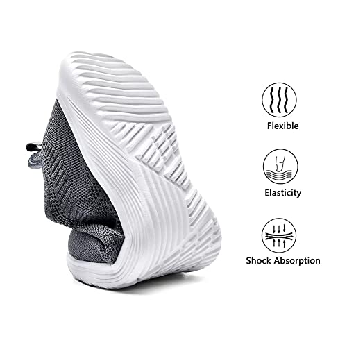 Image of Lamincoa Womens Slip On Walking Shoes Non Slip Casual Road Running Lightweight Mesh Fashion Sneakers for Gym Travel Workout