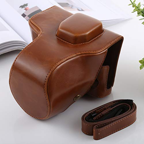 �J�����A�N�Z�T���[ FUJIFILM XT2�p�X�g���b�v�t���t���{�f�B�J����PU���U�[�P�[�X�o�b�O �J�����A�N�Z�T���[ (�F : Brown)