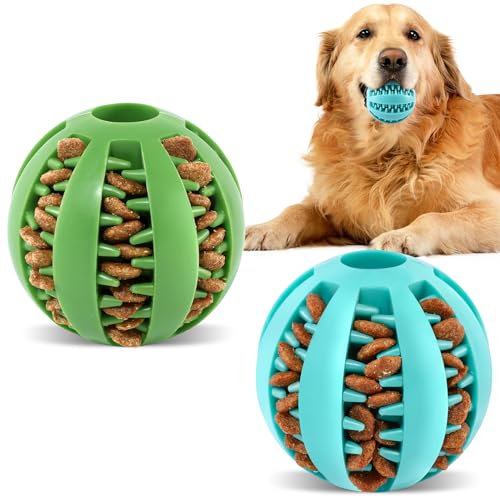 Chew Toy Balls 2pack Interactive Dog Treat Dispensing Ball Rubber Dog Puzzle Toy Chewing Toys for Boredom and Brain Stimulating Game Puppy Teething Chew Toys Chew Toy Balls 2pack Interactive Dog Treat Dispensing Ball Rubber Dog Puzzle Toy Chewing Toys for Boredom and Brain Stimulating Game Puppy Teething Chew Toys