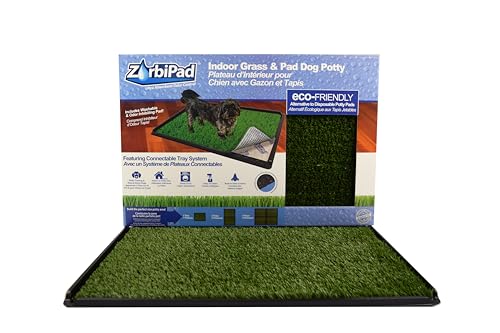 Zorbipad ZP1624C Indoor Grass Dog Potty Supreme Connectable Tray/Pad & Turf, 16 x 24