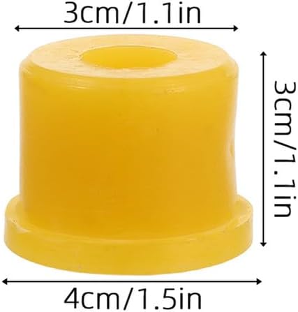 BESTOYARD 30pcs Large Size Rubber Leaf Spring Bushing Kit with Steel Plate Shackle for Motorcycle and Electric Tricycle Suspension Replacement