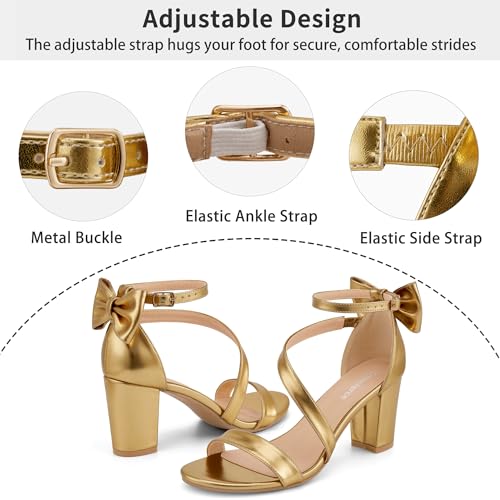 Image of Reimferce Womens Comfortable Heels for Wedding: No Blisters & Sore Feet by 40% Better Shock Absorption During Wedding - 8-Hour Keeping Pain-Free for Brides & Bridesmaids