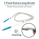 CPAP Hose Cleaning Brush Kit – 7ft Flexible Tube Cleaner for 15mm & 19mm Tubing | Deep Clean CPAP/BiPAP Hose | Removes Bacteria & Residue - Image 3