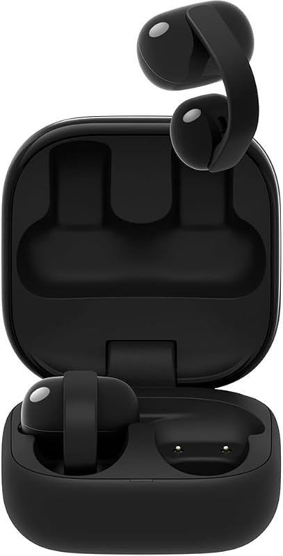Sony LinkBuds Clip Open-Ear Truly Wireless Earbuds - Black WFLC900/B Bundle with 1 YR Enhanced Protection Pack and Deco Essentials 6 Foot Braided USB-C to USB-C Cable image 3