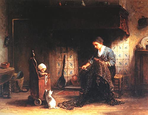Tableau Réparer le Jozef Israëls poster art décoration chambre impression murale 60x90
