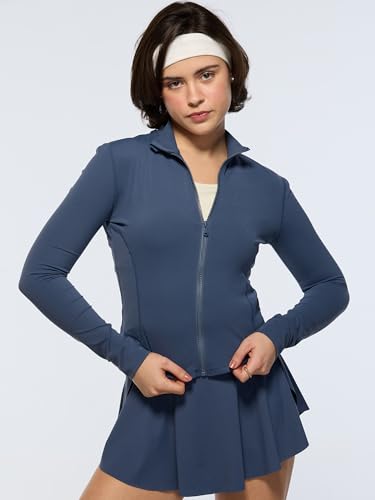 Image of CAVA Sculptor Jacket for Women | ADPT Nylon-Spandex, 4-Way Stretch, Moisture-Wicking, High Neck, Full Sleeves | Performance Activewear