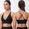 Evercute-Womens-Sports-Bras-Adjustable-Deep-V-Neck-Bras-Wireless-Spaghetti-Strap-Criss-Cross-Padded-Low-Support-Sexy-Bras Evercute Women's Sports Bras Adjustable Deep V Neck Bras Wireless Spaghetti Strap Criss Cross Padded Low Support Sexy Bras