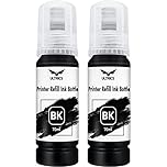 ULTRICS Printer Refill Ink, Universal Bulk Refillable Ink Kit for Refilling Ink Cartridges and CISS Systems Compatible with Epson Canon Brother Dell HP Lexmark Kodak Xerox (Black)