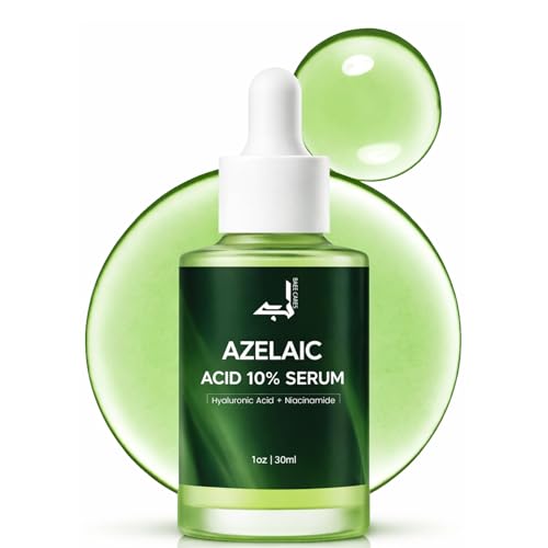 BAEE Cares Azelaic Acid 10% Face Serum with Hyaluronic Acid – Redness Soothing Serum for Acne-Prone & Sensitive Skin, Blemish & Dark Spot Corrector, Hydrating Facial Treatment (30ml)