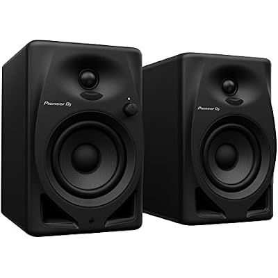 Pioneer DJ HDJ-X5 Headphones and DM-40D 4 Monitor Speaker Bundle