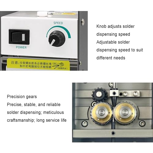 Dispensador automático de alambre de soldadura con velocidad ajustable para accesorios de herramientas de soldadura