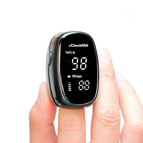 Oxímetro de Pulso Digital, Grado Médico, Saturación de Oxígeno (SpO2) y Frecuencia Cardíaca, Pantalla OLED, Portátil y Precis, Modelo OP103