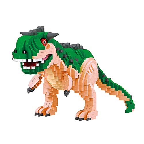 Larcele Micro Building Blocks Dinosaur Set, DIY Mini 3D Building Toy Bricks,1060 Pieces KLJM-06 (Carnotaurus)