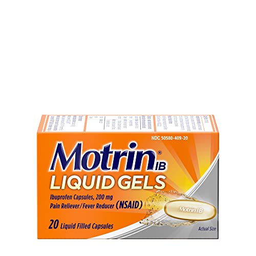 Motrin IB 200mg Liquid Gels - 20 ct, Pack of 3