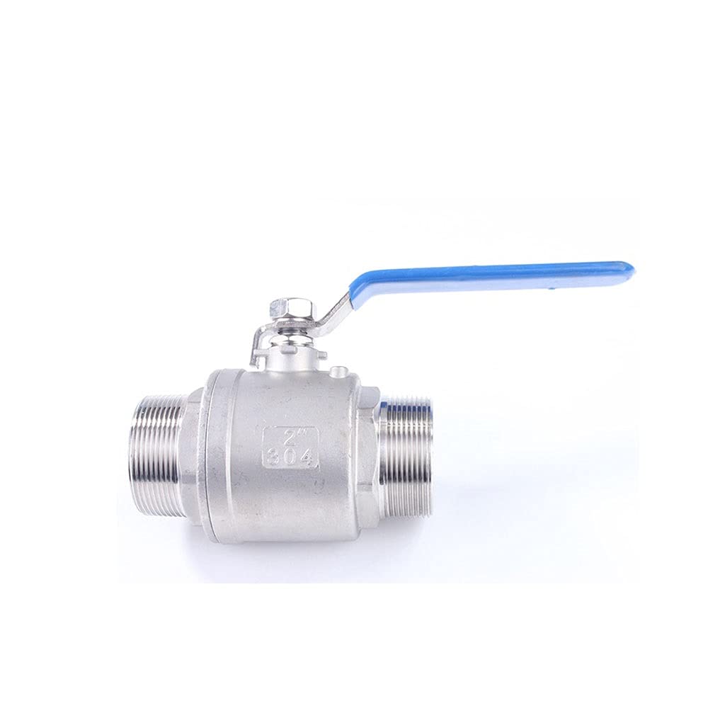 Valvola a sfera interruttore di chiusura leva, 1 pz 1/4 "3/8" 1/2 "3/4" 1 "2" BSPT Maschio Porta Completa di Intercettazione Valvola a Sfera, Acqua In Acciaio Inox 304 Gas Olio(1/2")