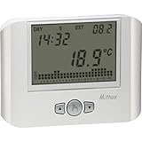Montaje con módulo 503. Vemer VE328100 Blanco termoestato - Termostato (Blanco, LCD, AA, 1,5 V, 132 mm, 26 mm)